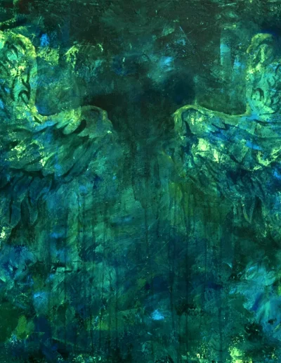 20 NELL'OSCURO LABIRINTO acrilico su tela 90x120